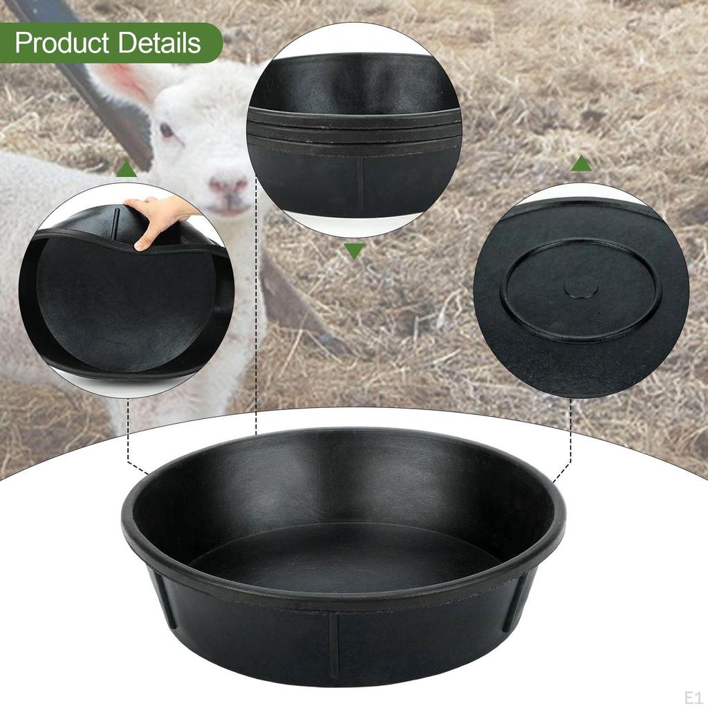 Horse Feed Bucket Feeding Container Multipurpose Stackable Trough Utility for Outdoor