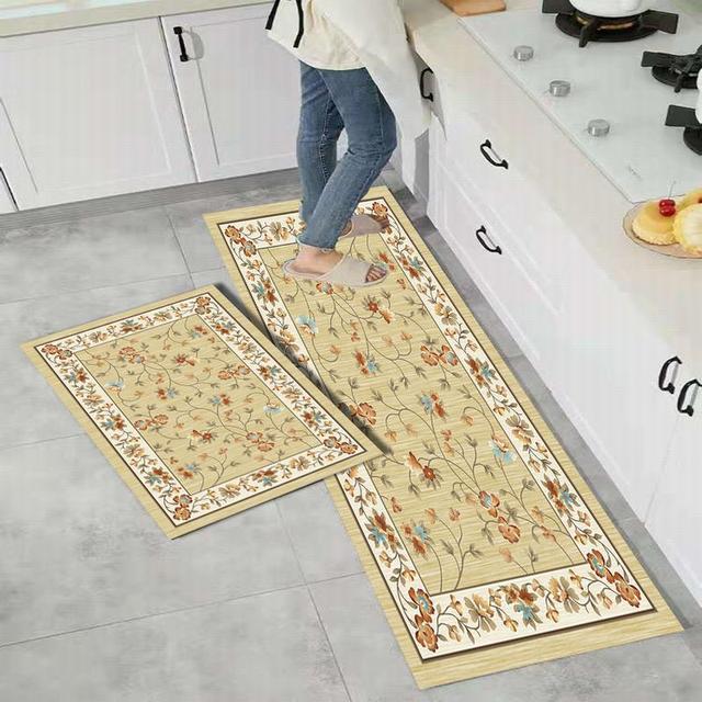 Моющийся кухонный напольный коврик, нескользящий коврик для ванной комнаты, входная дверь, балкон, прачечная, коридор, винтажный ковер, коврик для гостиной