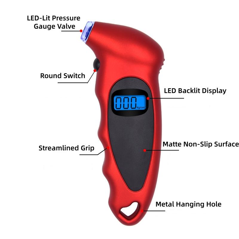 Digital Tire Pressure Gauge Backlight Lcd Display High Precision Car Tyre Air Pressure Meter Auto Maintenance Tool