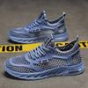 Men's Shoes Summer Breathable Mesh Hollow Out Lightweight Mesh Shoes Mesh Thin Soft Bottom Running Casual Sports Tide Shoes