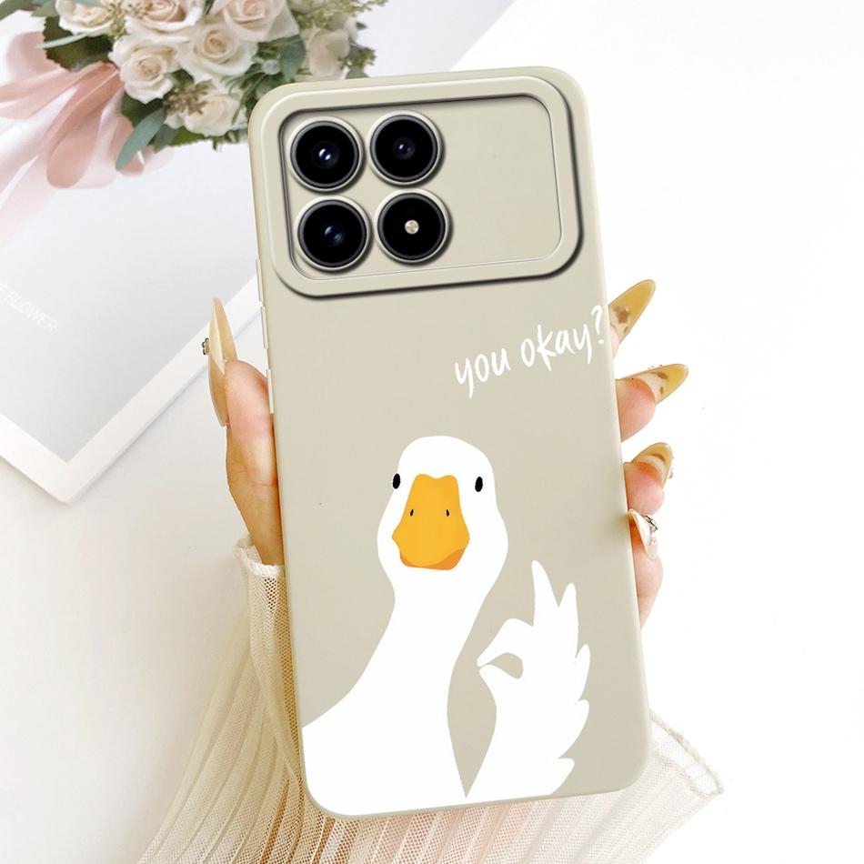 For Xiaomi Redmi K90 Cute Cat Flower Cartoon Phone Case For Redmi K 90 K90 Pro Max 5G Shockproof Soft Silicone Cases Bumpers