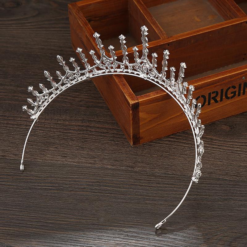 Корейская новая циркониевая свадебная корона королева день рождения платье высокая прическа повязка на голову кристалл стразы принцесса корона