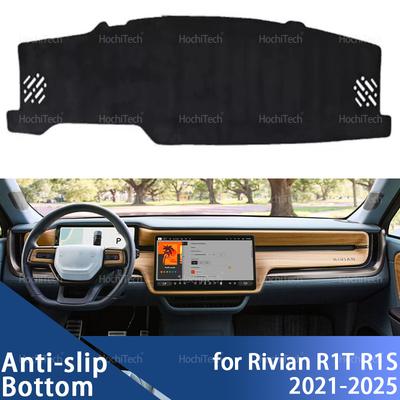 Автомобильный коврик на панель приборов Dash Mat Board Pad Carpet Dashmat Анти-УФ коврики для Rivian R1T R1S 2021 2022 2023 2024 2025 Автоаксессуары