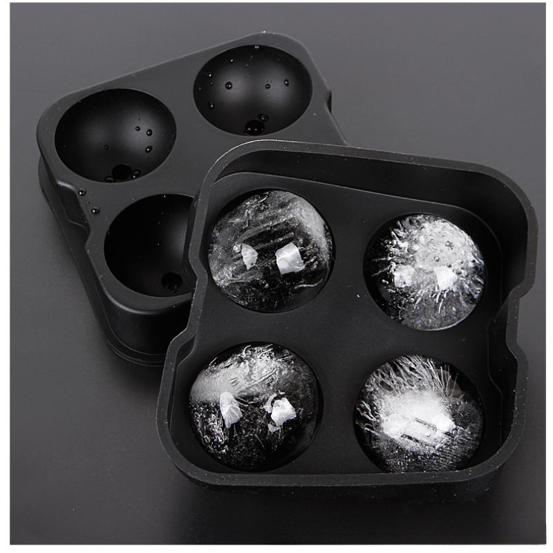 4 решетки Силиконовые формы для кубиков льда Форма для приготовления кубиков льда Квадратный поддон Форма для приготовления шариков льда Поддон для кубиков льда с крышкой для виски Форма для льда