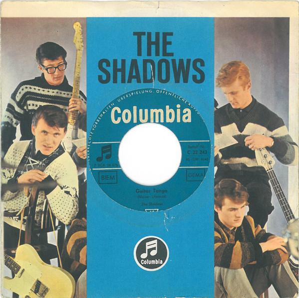 7-дюймовая пластинка SHADOWS Guitar Tango Driftin C22243 Columbia 1962 UK Pop Б/у