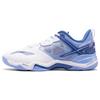 Li Ning Sonic Boom OP Текстиль, Синтетическая Кожа Устойчивая к Истиранию Низкие Бадминтонные Кроссовки Мужские Белый Синий AYZQ009-9