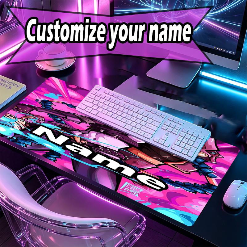Custom Name Personalized Jinx Pattern Mousepad, Laptop PC Desk Mat, Decorative Desk Mat for Home Keyboard Pad Gift