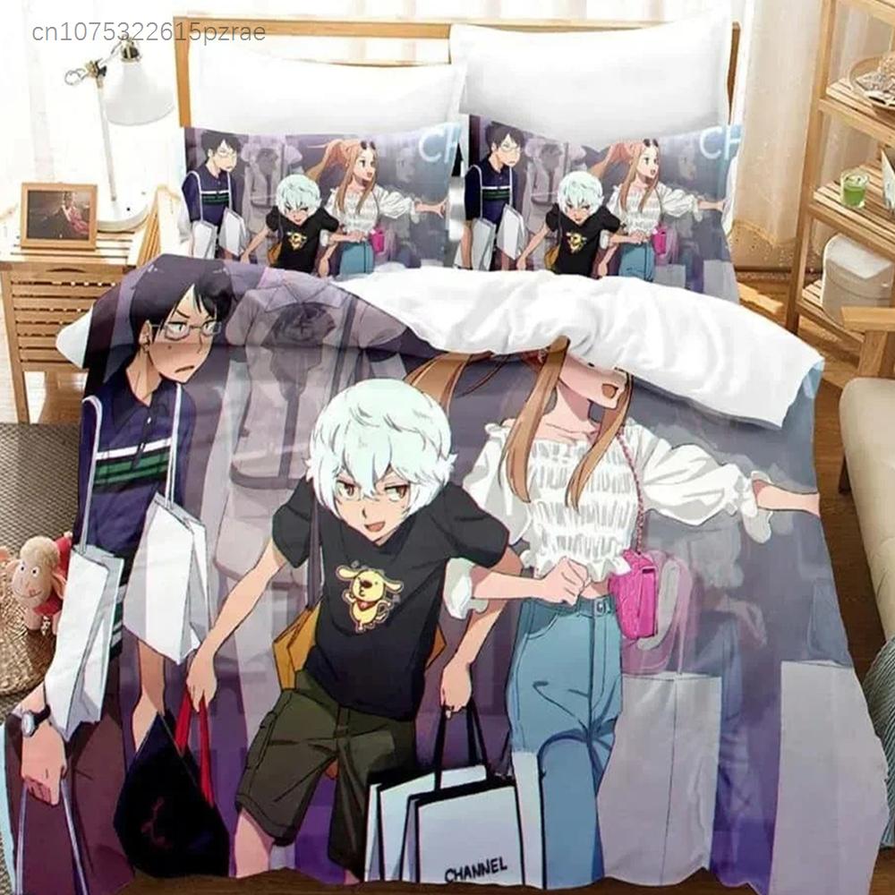 3D Печать Аниме World Trigger Комплект Постельного Белья 3D Печать Подходит Для Спальни Комплект Пододеяльника С Наволочками Детский Домашний Текстиль