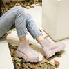 Water Shoes Japanese and Korean Rain Shoes Women's Fashion Thickened Rubber Shoes Chelsea Short Rain Boots Non-slip