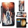 Mushukchaning aks etishi PU teri hamyon qopqog'i foto ramkali g'ilof iPhone Samsung Huawei Honor Xiaomi Redmi Oppo Vivo Google TCL Infinix uchun...