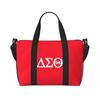 Custom Delta Sigma Theta Sorority Travel Duffel Bags Women Weekend Overnight Bag Lightweight Waterproof Sports Gym Yoga Bag
