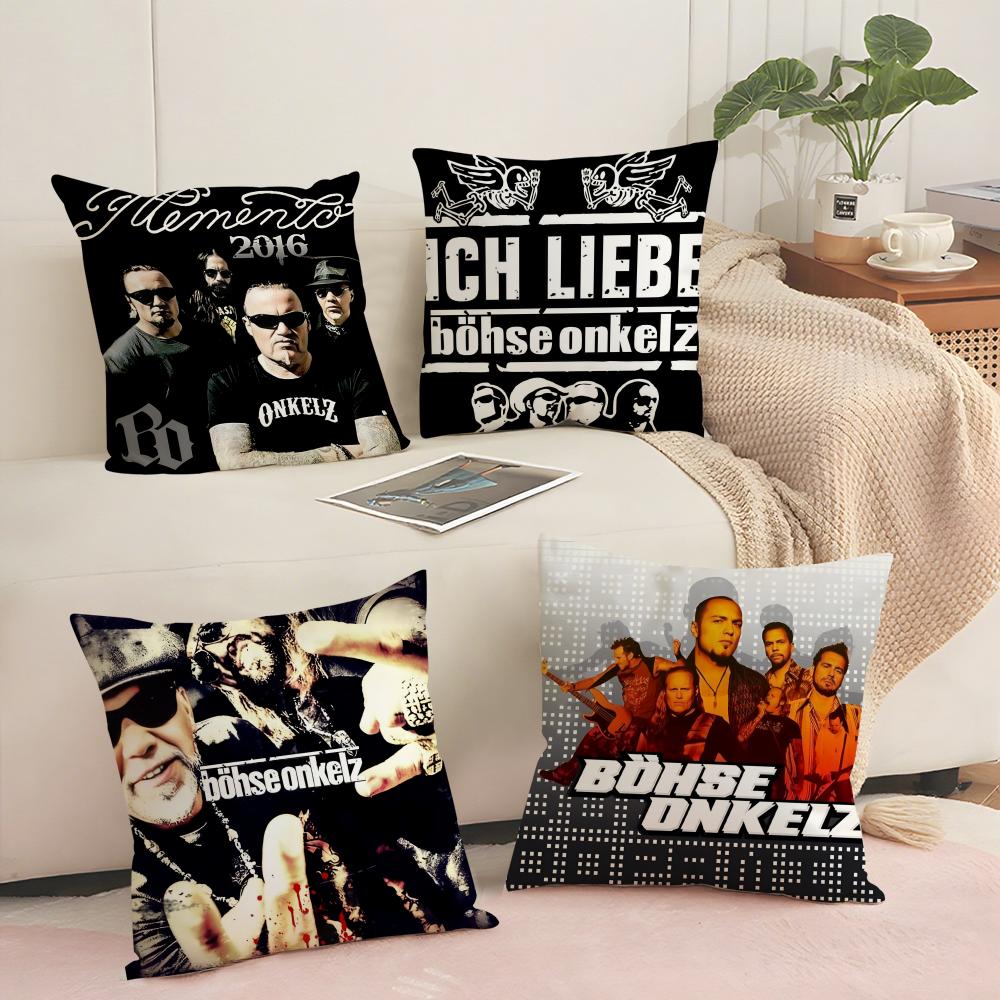 Чехол на подушку B-Bohse O-Onkelz Мягкий коротковорсовый чехол для подушки Гладкая уютная текстура Эстетичный чехол для подушки Декор для дома