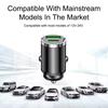 Mini 100W Invisible PD QC Pull Ring Fast Charging Car Charger USB C Car Phone Charger Adapter For iPhone Xiaomi Samsung Huawei