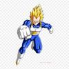 Patches For Clothes Bag Iron On Thermal Stickers Dbz Vegeta Ssj Render Vegeta Goku Pattern Washable Heat Transfer