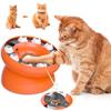 Игрушка-головоломка для кошек Медленная кормушка Миска для кормления Веселая интерактивная Замедляет поедание Защитите кошку Многофункциональный продукт для домашних животных