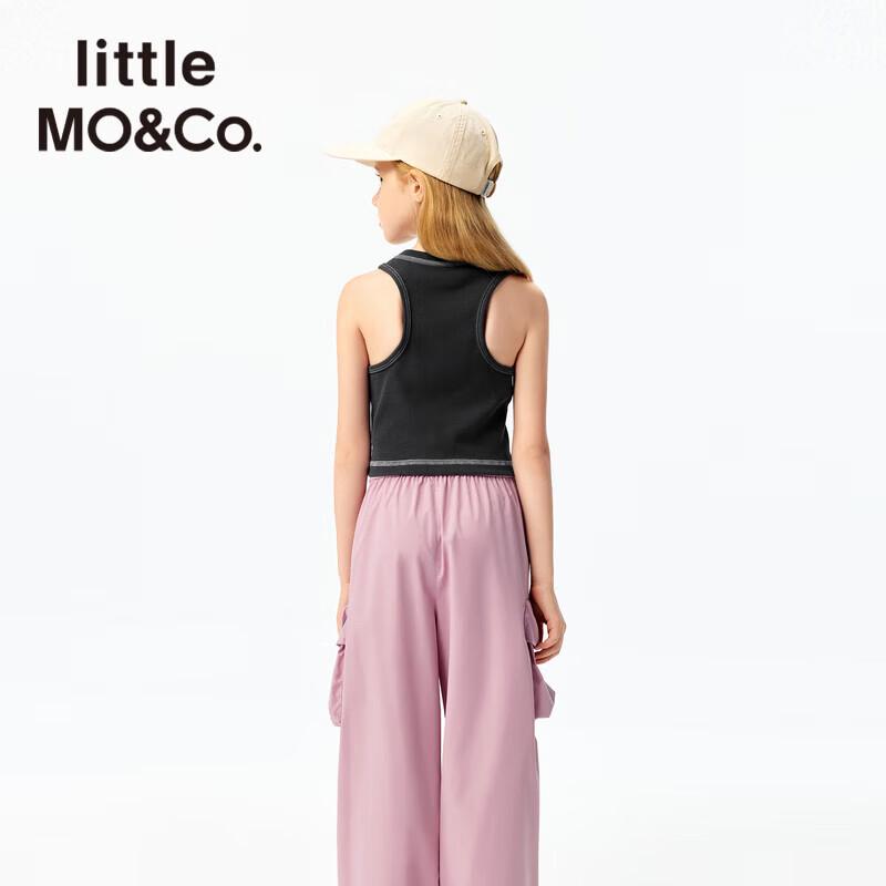 Little MO&Co. Girls' Ribbed Knit Sleeveless Vest