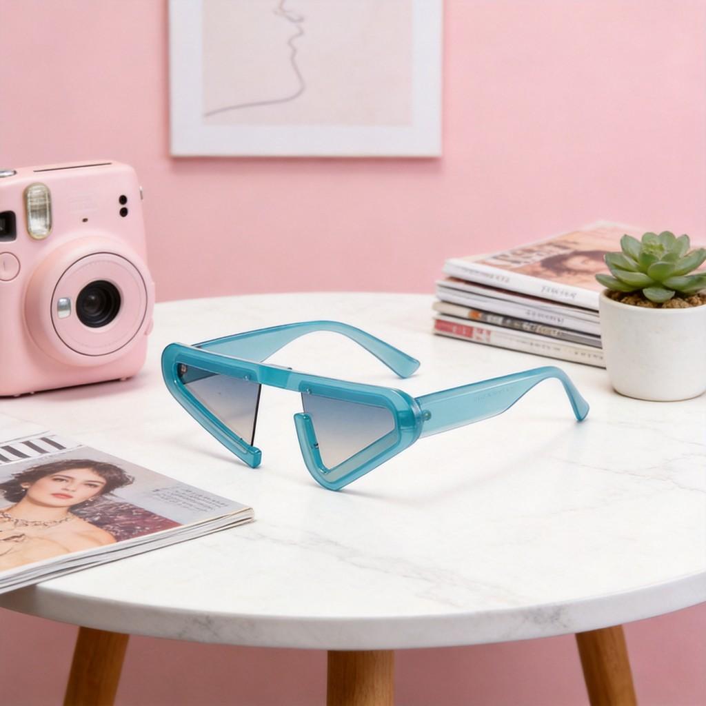 Triangle Sunglasses Men Women Uv400 Blocker For Summer Festivals