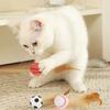 Cat Feather Ball Toys,Interactive Cat Toys For Indoor Cats,Bouncy Balls Toys For Cat,Basketball Soccer Toys For Exercise,Catnip Ball Toys,3pc