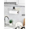 Paper Towel Holder Stainless Napkin Holder Steel Bathroom Towel Holder Organizer Black