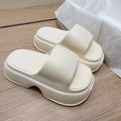 Наступать в дерьмо - это модно, толстоподошвенные шлепанцы из ЭВА, женская летняя обувь, босоножки на высоком каблуке, женская пляжная обувь, сандалии на платформе, нескользящие