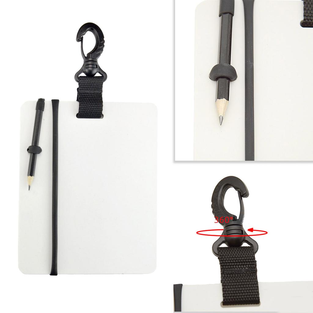 Доска для письма Scubas Diving Wordpad с зажимом и карандашом для водных видов спорта Дайвинг Плавание