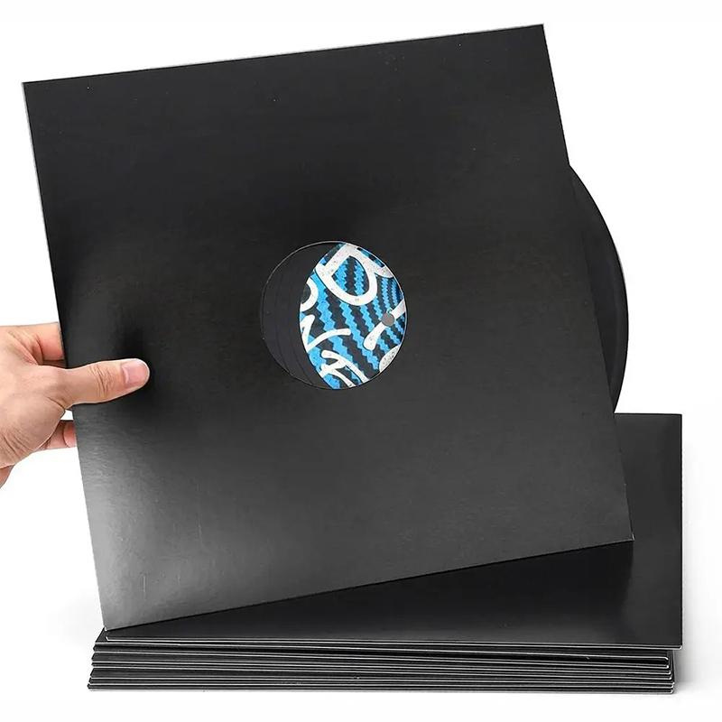Чехол для виниловых пластинок 7/10/12 дюймов, Обложка для LP-пластинки, Закрывающиеся внешние чехлы, Композитный бумажный пакет из крафт-бумаги, Мешки для хранения виниловых пластинок