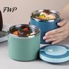 Insulated Soup Bowl with Handle Lunch Box, Stainless Steel Food Container Foldable for Hot Thermal Pot School And Meals, 630ml/1000ml Portable