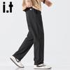izzue it Men's Ice Silk Straight Casual Pants