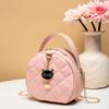 Women's Bag New Trendy Fashion Mini Small Bag Women's Chain Bag One Shoulder Crossbody Small Round Bag Women