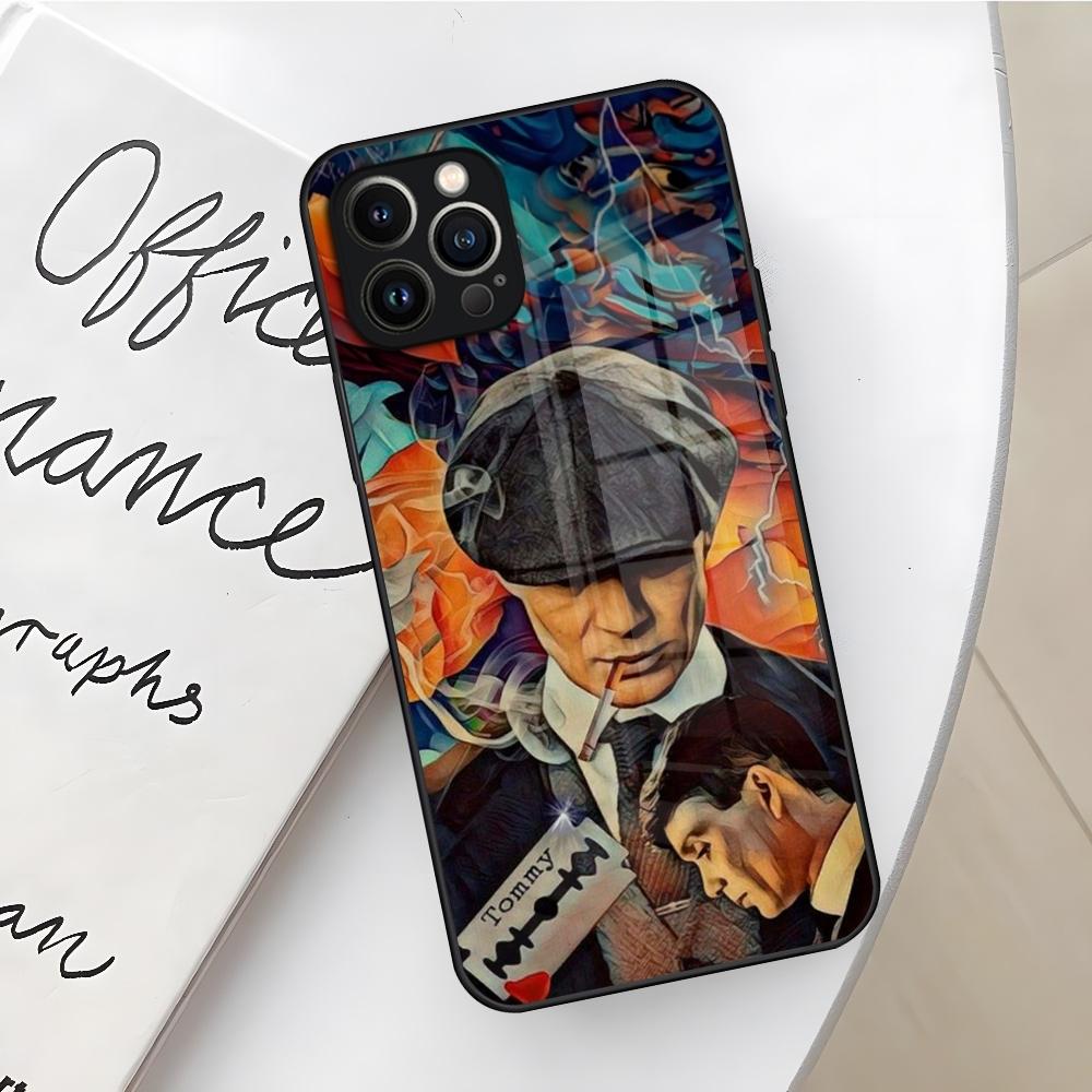 Чехол для телефона Peaky Blinders Томас Шелби для Iphone 16 15 14 12 11 13 Pro Max Mini X Xr Xs Se 8 Puls Стеклянная крышка