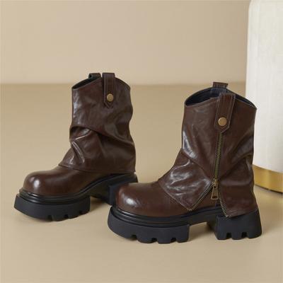 Ботинки Женские Модные Легкие Туфли Женские Платформа Женские Туфли Новые Короткие Ботильоны На Плоской Подошве Зимние Ботинки для Девочек Botas Mujer