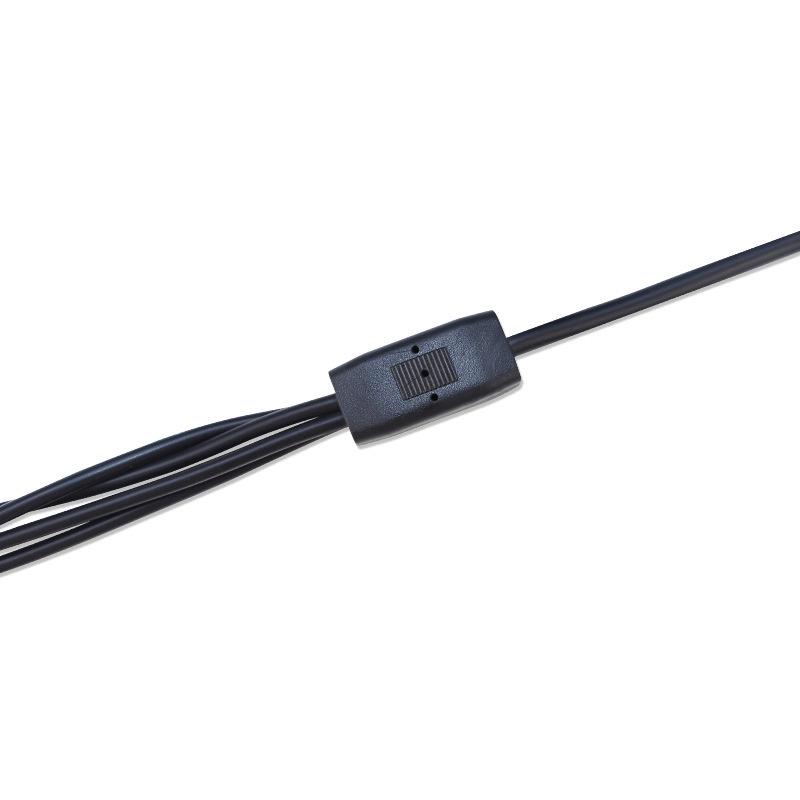 DC5521 Power Cord: 1 Female to 4 Male for Monitor, Security Sensor, and LED Light Connection.