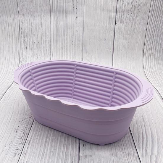 2 шт. силиконовая корзина для расстойки хлеба овальная Banneton для приготовления хлеба на закваске круглая жаропрочная большая