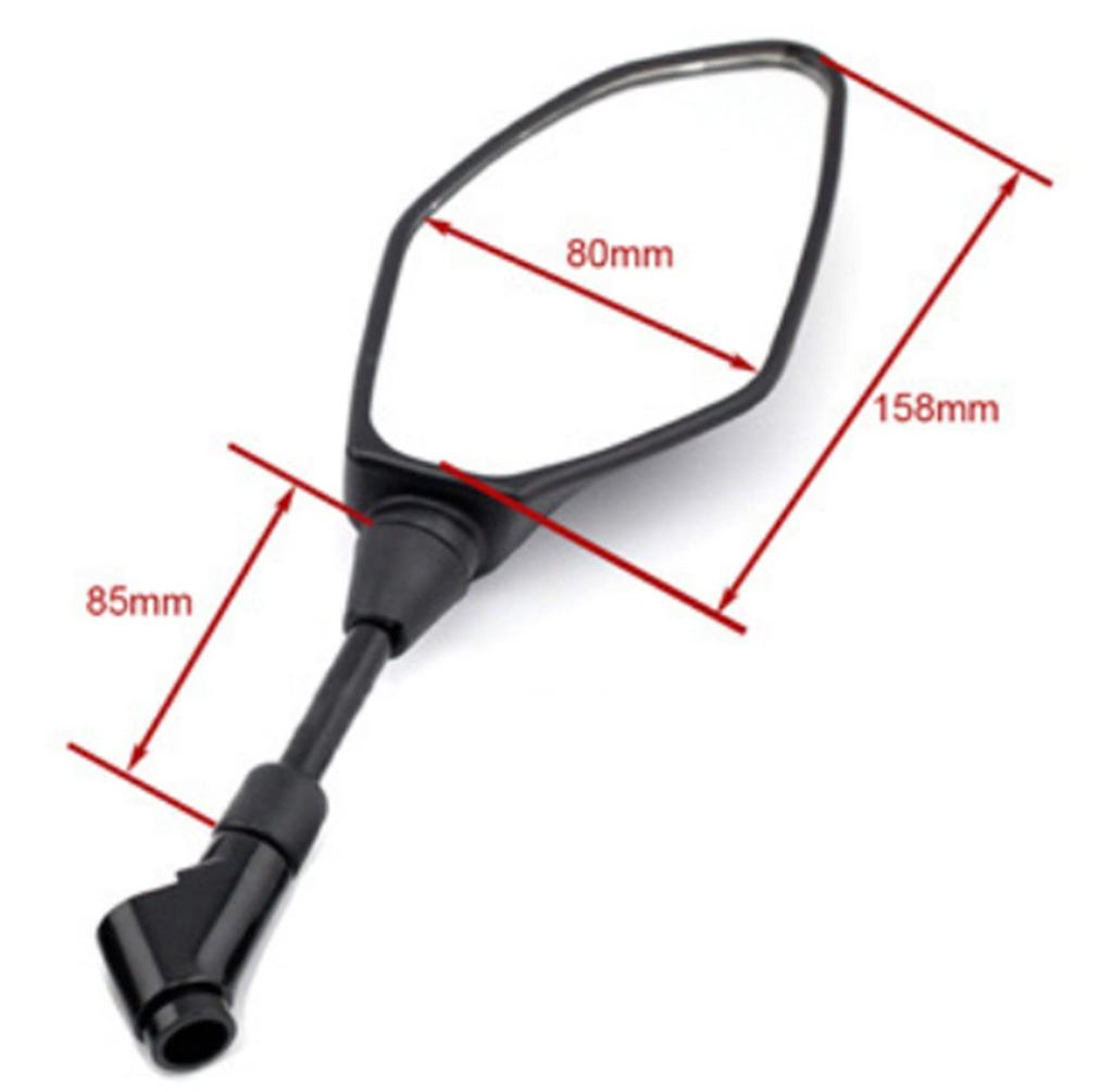 Motorcycle Mirror Left and Right 1 Set 10 Mm 8 Mm with Screws Vehicle Inspection Standards for Honda and Right Cub/yamaha/kawasaki/pcx/ktm/cb (left