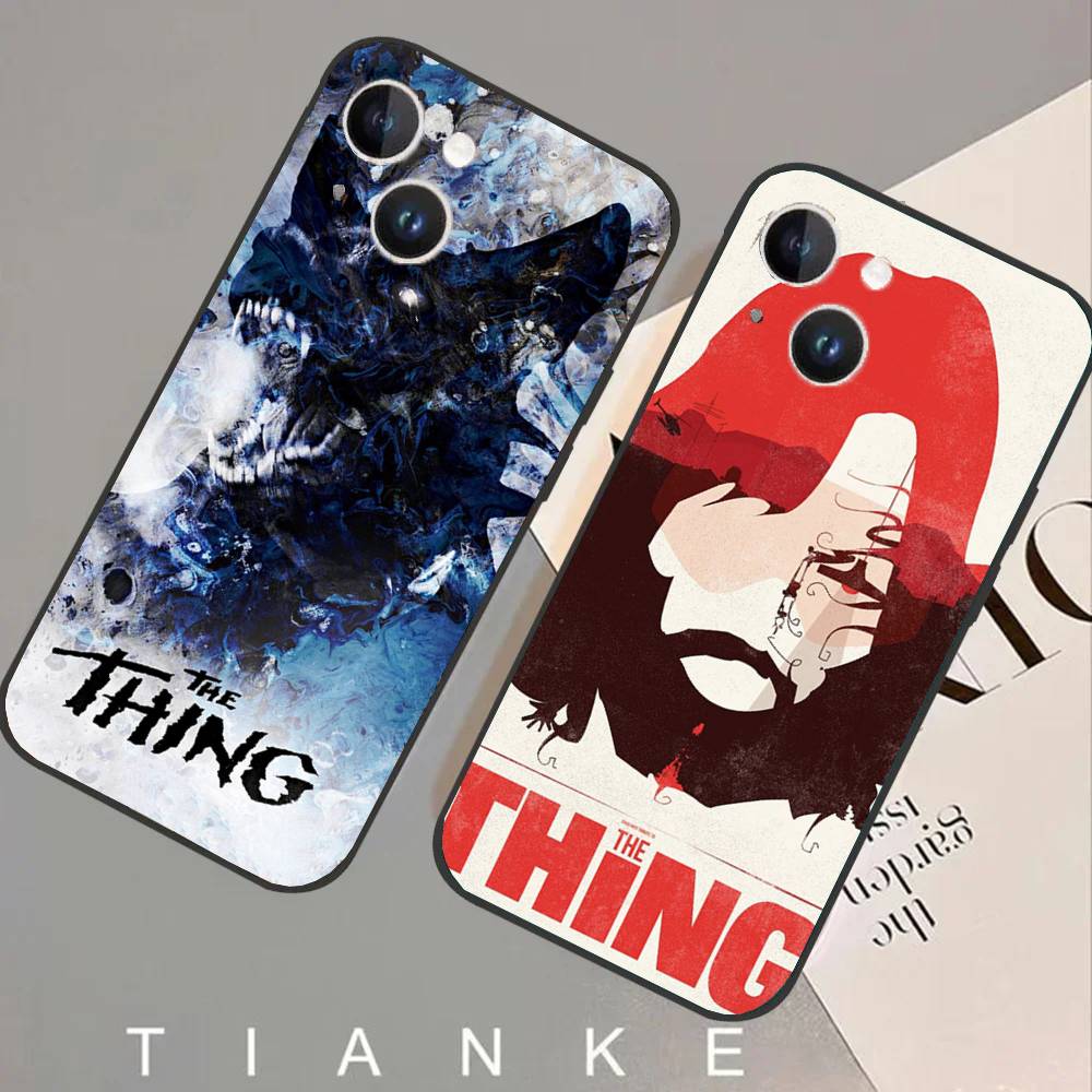 Вещь-Т - Триллерный Фильм Джона Карпентера Чехол для Телефона Для IPhone 17 Air 16 15 14 13 Pro Max 11 12 Черный Силиконовый Чехол