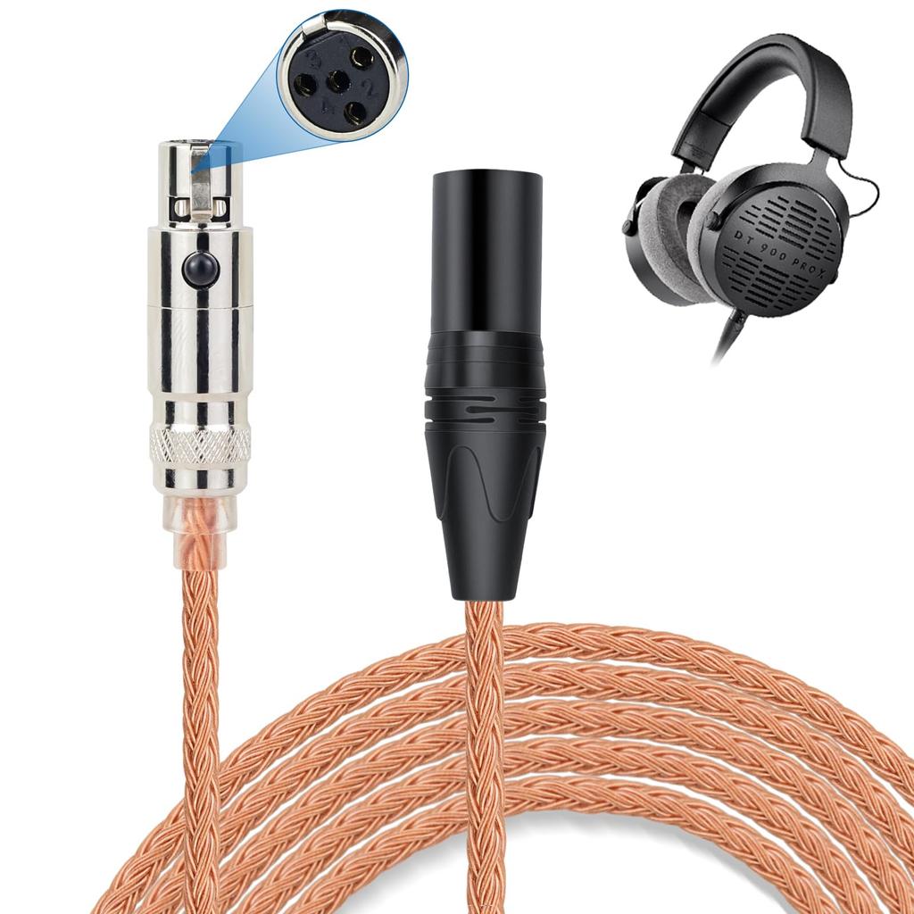 Okcsc ZT16 кабель для наушников K371BT разъем сменный кабель для 16-жильного чистого медного кабеля совместим с длиной 4Pin XR XLR-4Pin наушники/гарнитуры