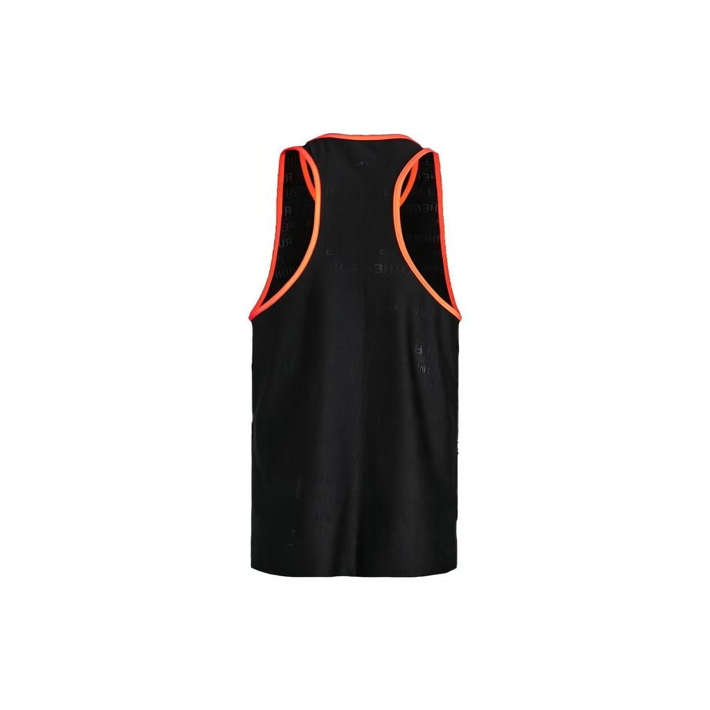Under Armour Мужские топы для бега Everywhere Letter Print Tank, черные 1379292-001