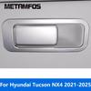 Для Hyundai Tucson NX4 -2024 2025 Нержавеющая сталь Хранение Крышка Дверной Ручки Бардачка Накладка Аксессуары для Интерьера Стайлинг Автомобиля