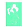 Tampon bois - Aladine - Ballon Eléphant - 6 cm x 4 cm - Couleur menthe - Scrapbooking