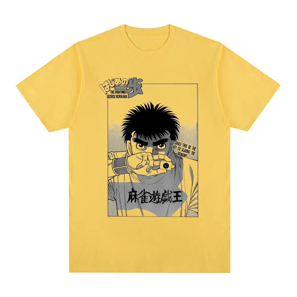 Hajime No Ippo Vintage T-shirt Anime Unisexga Japan Comic Cartoon Cotton Unisex T Shirt New Tee Tshirt Womens Tops