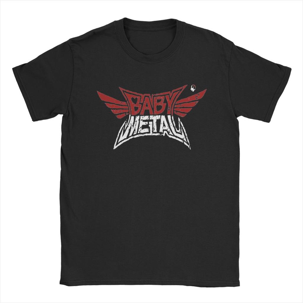 Babymetal Men's T Shirts Vintage Tee Shirt Short Sleeve Crewneck T-Shirts 100% Cotton Plus Size Clothes