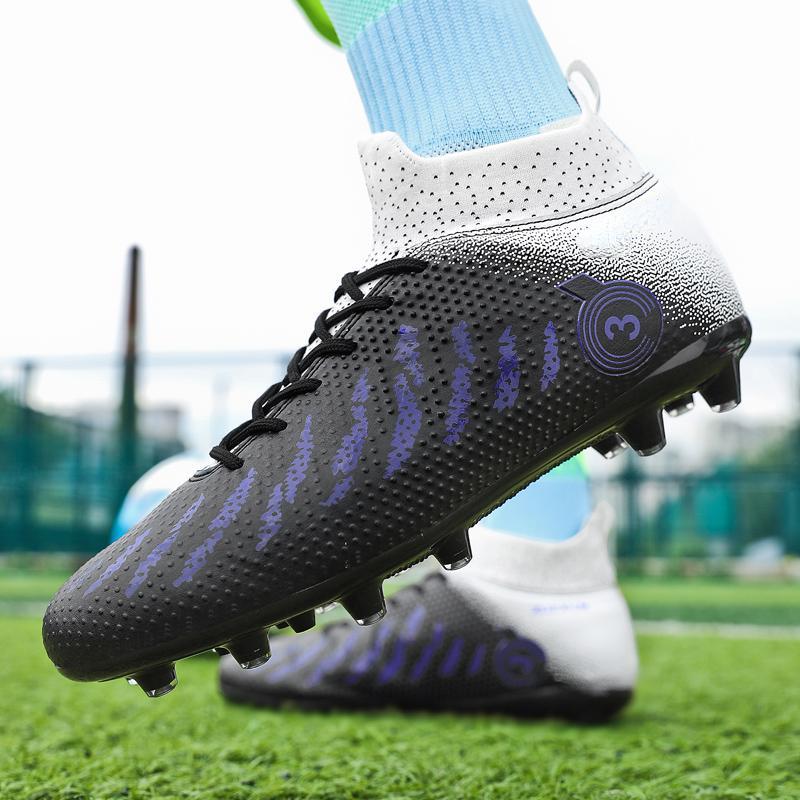 Футбольные бутсы 31-48, мужские футбольные бутсы с длинными ногтями, искусственный газон, профессиональные мужские футбольные бутсы большого размера, детские футбольные бутсы