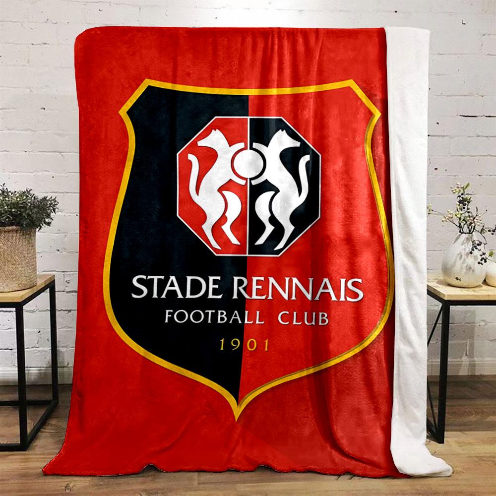 Stade Rennais Football Club Logo for all seasons blanket lunch break throw gift