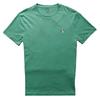 Polo Solid Logo Вышитый круглый вырез Повседневная футболка с коротким рукавом Мужские топы Зеленый 710671438-193