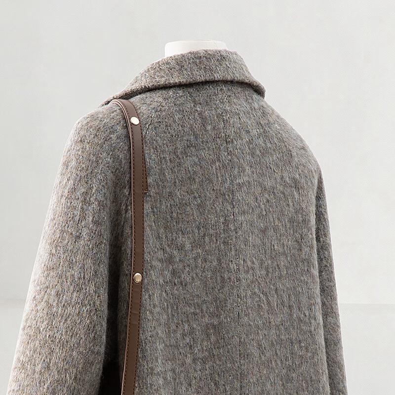 Женское хлопковое зимнее пальто средней длины с лацканами Silbaishe