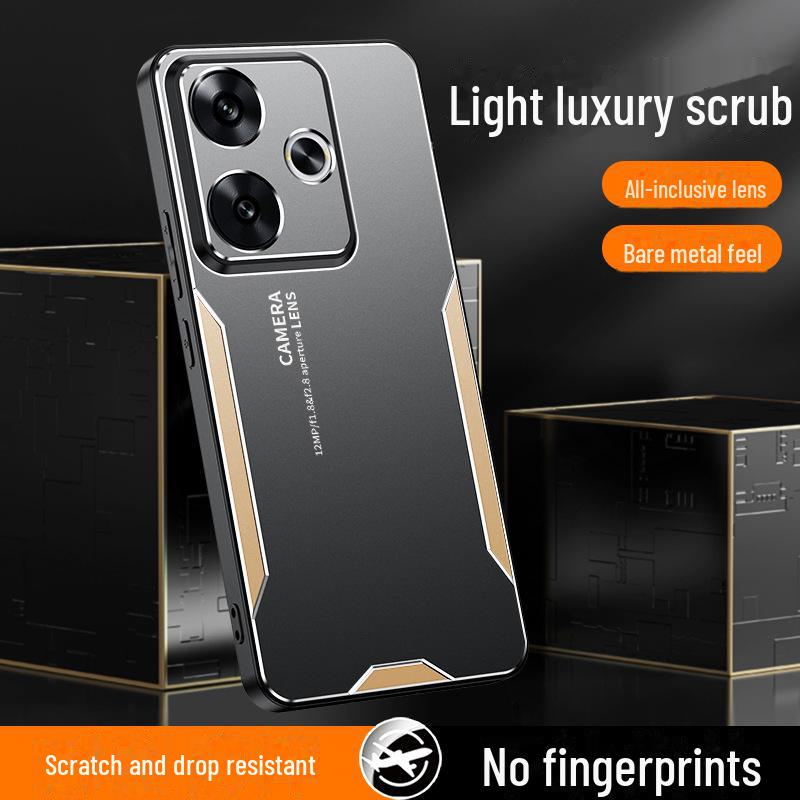 Redmi Note 13R металлический защитный чехол для Note 12/12 Pro+. Универсальный матовый дизайн.