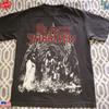 Футболка в стиле тура Black Sabbath 1975 года Графическая футболка с изображением хэви-метал рок-группы Унисекс