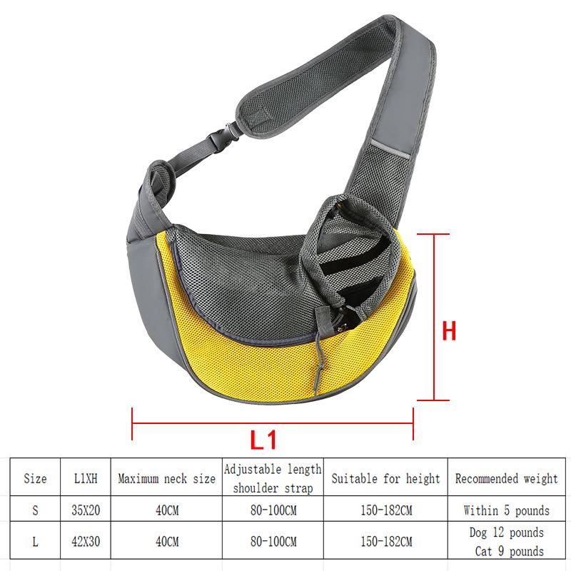 Сумка через плечо для домашних животных 1 шт., для кошек и собак, дышащая, складная, портативная, нагрудная сумка на плечо, сумка-тоут на плечо, сумка для прогулок, товары для животных