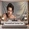 Custom Name Text Tapestry Harry Styles Personalized Polyester Wall Tapestry For Bedroom And Room