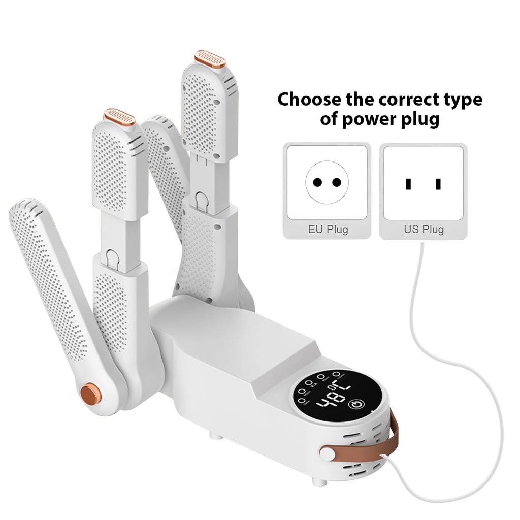 Boot Dryer with Dual V Rack Telescopic Shoe Dryer Touch Screen Deodorizer Intelligent Temperature